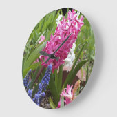 春開花壁時計 ラージ壁時計 (傾斜)