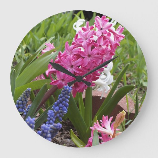 春開花壁時計 ラージ壁時計 (正面)
