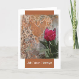 春開花折りグリーティングカード サンキューカード