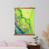 春開花抽象芸術カラフル.モダン抽象芸術 吊り下げ型タペストリー (寝室)