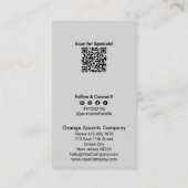 春開花救済お客様の成長の評価カード 名刺 (裏面)