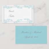 春開花結婚のシーティングカード プレイスカード (正面/裏面)