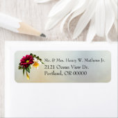 春開花結婚の差出人住所ラベル ラベル (インサイチュ)