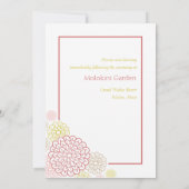 春開花結婚式招待状 招待状 (裏面)