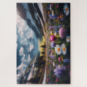 春開花 – 息をのむような風光明媚な風景 ジグソーパズル (縦)