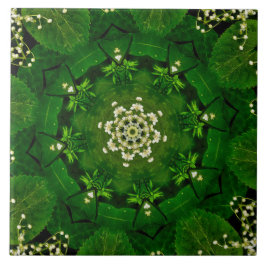 春離れと花陶磁器タイル タイル