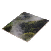 春雨の後、山腹から霧が立ち上がり タイル (側面)