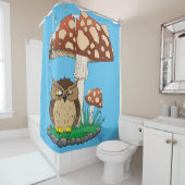 春雨シャワーフクロウキノコ シャワーカーテン (インサイチュ)