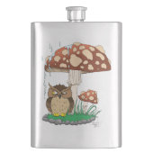 春雨シャワーフクロウキノコ フラスク (正面)