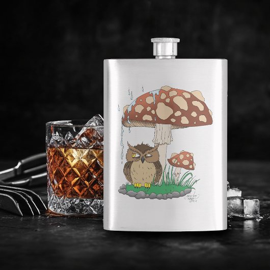 春雨シャワーフクロウキノコ フラスク