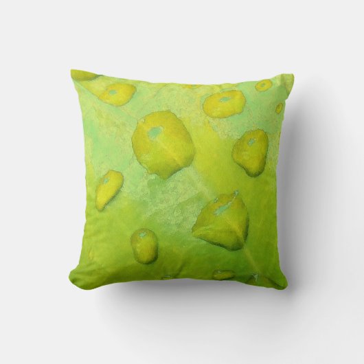 春雨抽象芸術 クッション (正面)