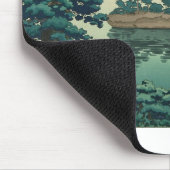 春雨、松島の日本人のWaterscapeの芸術 マウスパッド (コーナー)