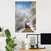 春雪自然ポスター ポスター (ホームオフィス)