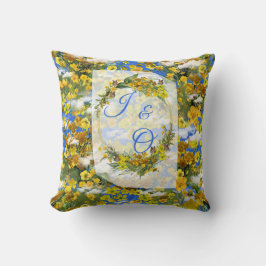 春雲の中の花バターカップ クッション