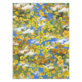 春雲の中の花バターカップ テーブルクロス (正面)