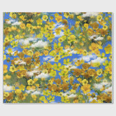 春雲の中の花バターカップ ラッピングペーパー (フラット)