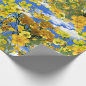 春雲の中の花バターカップ ラッピングペーパー (角)