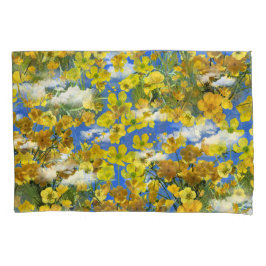 春雲の中の花バターカップ 枕カバー