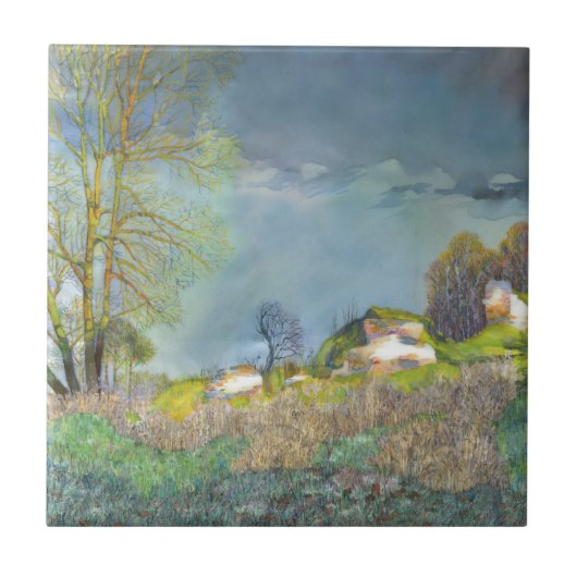 春雷雨 タイル (正面)