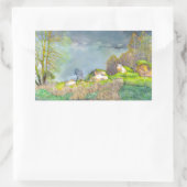 春雷雨 長方形シール (バッグ)