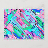 春風景抽象芸術アート ポストカード (正面)
