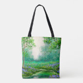 春風景油絵、森。 トートバッグ (裏面)