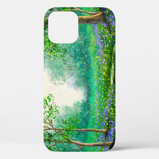 春風景油絵、森。 Case-Mate iPhoneケース (裏面)