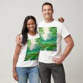 春風景油絵、森。 Tシャツ (ユニセックス)