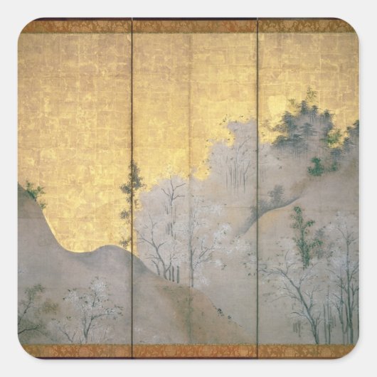 春風景 スクエアシール (正面)