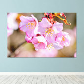 春魅力的にカッコいい桜の花 キャンバスプリント (インサイチュ (ウッドフロア))