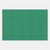 春魅力的ピンクの花とピンクの紙吹雪ドット ラッピングペーパーシート (正面3)