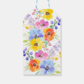 春鮮やかの水彩花結婚の色 ギフトタグ (裏面)