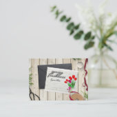 春鮮度 – フローラ美的印刷可能温度 コーリングカード (スタンド正面)