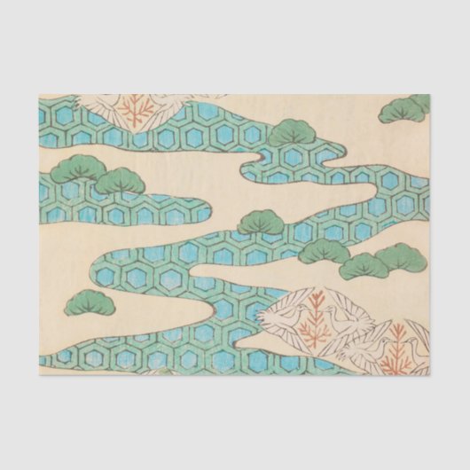 春鳥オン六角マウンテンズヴィンテージ 薄葉紙 (正面)