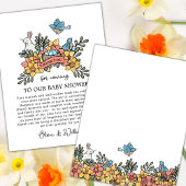 春鳥サンキューベイビーシャワーカード サンキューカード