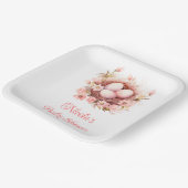 春鳥巣赤ちゃんシャワー ペーパープレート (傾斜あり)