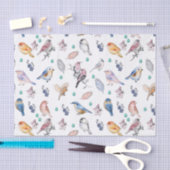 春鳥模様 薄葉紙 (クラフト)