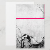 春鳥花白黒赤 便箋 (正面/裏面)