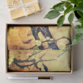 春鳥花金ゴールド黄褐色 薄葉紙 (ギフト)