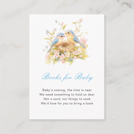 春鳥赤ちゃんシャワーベビー本 エンクロージャーカード (正面)