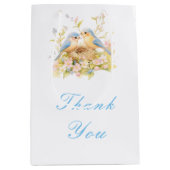 春鳥赤ちゃんシャワー ミディアムペーパーバッグ (正面)