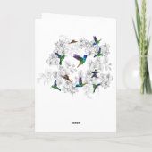 春鳥類周年記念カード カード (裏面)