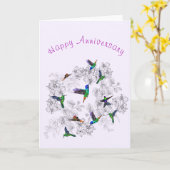 春鳥類周年記念カード カード (黄色い花)