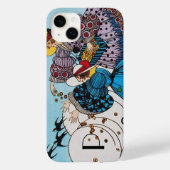 春鳥/ファッション衣装デザイナーモノグラム Case-Mate iPhoneケース (裏面)