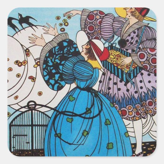 春鳥/ファッション衣装デザイナー スクエアシール (正面)