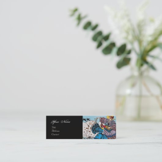 春鳥/美しいファッション衣装デザイナー スキニー名刺 (スタンド正面)