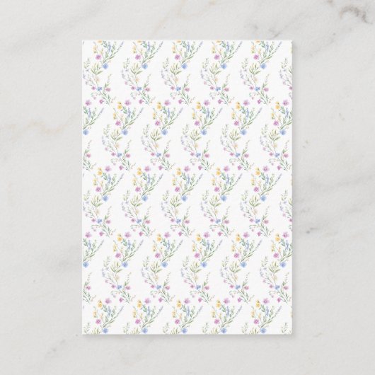 春鹿ベビーシャワーおむつラッフル エンクロージャーカード (裏面)