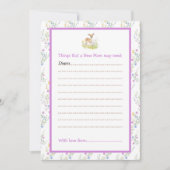 春鹿ベビーシャワーアドバイスリスト 招待状 (正面)