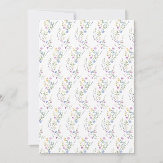 春鹿ベビーシャワーアドバイスリスト 招待状 (裏面)