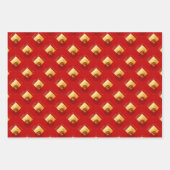 春12〔占星術の〕十二宮図シンボルや象徴陰陽タイガー年WP3P ラッピングペーパーシート (正面2)